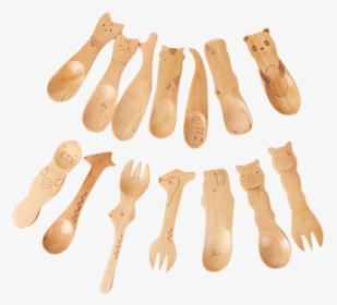 Animals Wooden Spoons - Wood, HD Png Download, Free Download