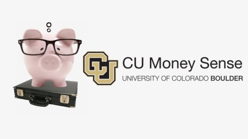 Cu Money Sense Piggy Bank - Piggy Bank With Glasses Png, Transparent Png, Free Download