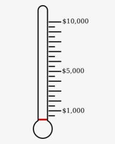 Fundraising Thermometer 10000, HD Png Download, Free Download