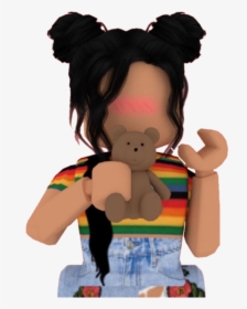 Roblox Girl Gfx Png Cute Bloxburg Aesthetic Cute Roblox Girl Holding Teddy Transparent Png Kindpng