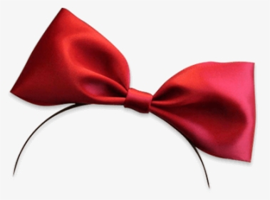 #bow #red #headband - Satin, HD Png Download, Free Download