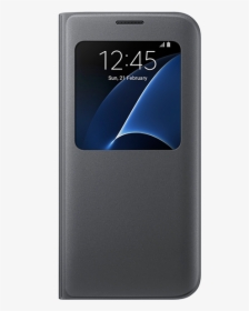 Samsung Galaxy S7 Edge S View Cover Black - Mobile Phone, HD Png Download, Free Download