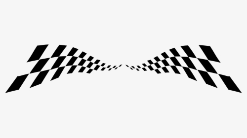Checkered Wave Logo Black And White - Transparent Checkered Line Png, Png Download, Free Download
