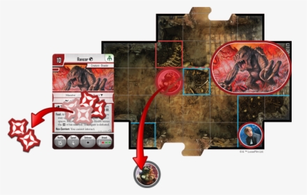 The Rancor Feeds On A Nearby Gamorrean Guard, Recovering - Star Wars Imperial Assault Jabba Palace, HD Png Download, Free Download
