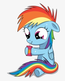Rainbow Dash Pinkie Pie Rarity Twilight Sparkle Pony - Rainbow Dash Cute My Little Pony, HD Png Download, Free Download