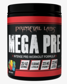 Primeval Labs - Primeval Labs Mega Pre Black, HD Png Download, Free Download