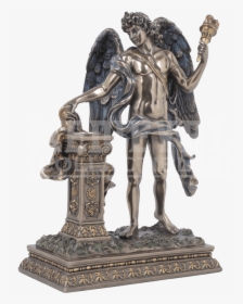 Angel Holding Torch Statue , Png Download - Angel With A Torch, Transparent Png, Free Download