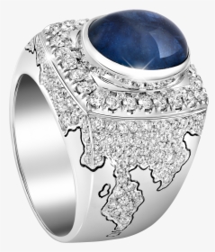 Conqueror Oval Blue Sapphire Ring - Engagement Ring, HD Png Download, Free Download