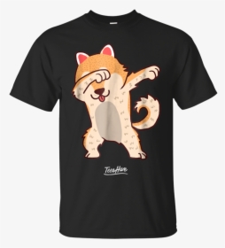 Cute Dabbing Shiba Inu Dog Shiba Inu Dab Dog Meme T-shirt - T-shirt, HD Png Download, Free Download