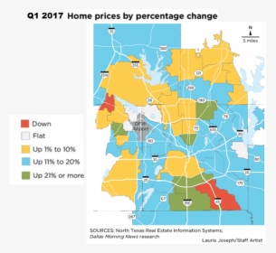 Dfw Home Price Map, HD Png Download, Free Download