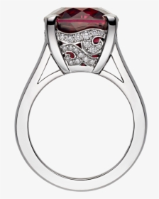 Classic Winston Cushion Cut Ruby Ring On Finger, HD Png Download, Free Download