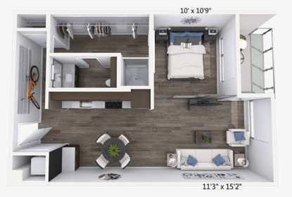 3d Floor Plan Image - 3d Floor Plan Transparent, HD Png Download, Free Download