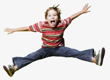 12 Year Old Boy With Adhd Hyperactivity, Jumping Happy - ילד קופץ, HD Png Download, Free Download