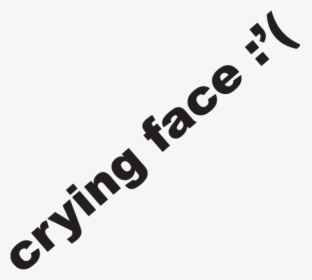 Crying Face Sticker - Calligraphy, HD Png Download, Free Download