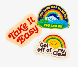 Take It Easy Chain Stitched Patch"  Class="lazyload - Baked Goods, HD Png Download, Free Download