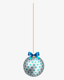 Transparent Hanging Christmas Ornament Png - Blue Hanging Christmas Ornaments Clipart, Png Download, Free Download