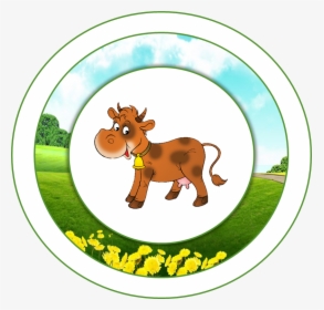 Topper O Etiqueta - Sticker Animales De La Granja De Zenon Para Imprimir, HD Png Download, Free Download