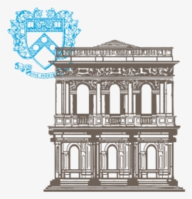 Old Building Illustration Penn Seal - House, HD Png Download, Free Download