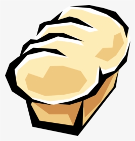 Vector Illustration Of Loaf Of Baked White Bread - 简 笔画, HD Png Download, Free Download