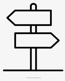 Direction Sign Coloring Page, HD Png Download, Free Download