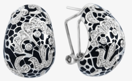 Belle Étoile Fleur De Lace Black Earrings - Crystal, HD Png Download, Free Download