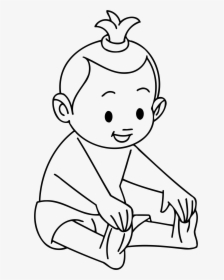 Line Clipart Child - Baby Line Drawing Png, Transparent Png, Free Download
