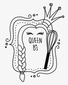Queen B"s Logo - Line Art, HD Png Download, Free Download