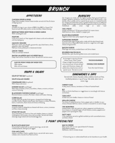 Brunch Menu No Prices4 - Perl Cheat Sheet, HD Png Download, Free Download