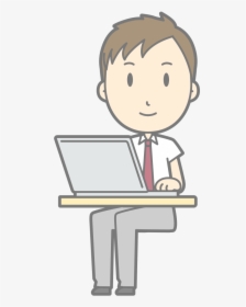 Male Computer User - Too Hot Clipart, HD Png Download, Free Download