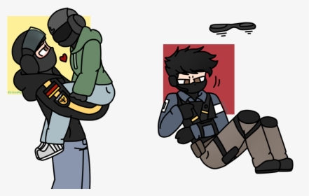 Ofc Bandit X Jäger, They’re Adorable~  & The Best Droney - Cartoon, HD Png Download, Free Download