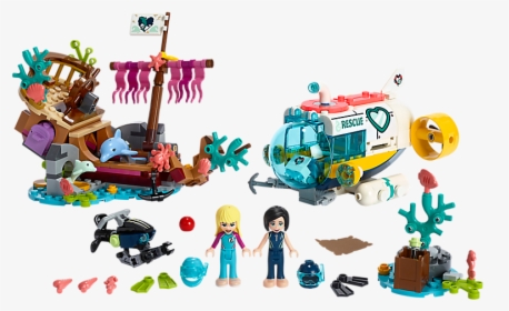 Transparent Underwater Shipwreck Clipart - Lego Friends Sea Life, HD Png Download, Free Download