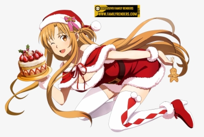 Asuna Yuuki Xmas - Asuna And Alice Merry Christmas, HD Png Download, Free Download