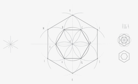 Hexagon Fig - Sketch, HD Png Download, Free Download