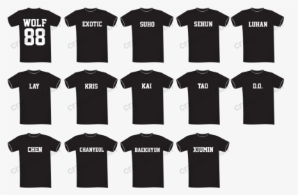 Exo Wolf 88 Shirt Malaysia - Crooks And Castles 2011, HD Png Download, Free Download