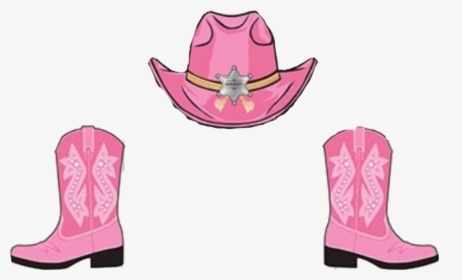 Transparent Cowboy Boots And Hat Png - Pink Cowgirl Boots Clipart, Png Download, Free Download