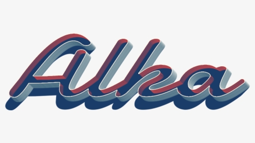 Alka 3d Letter Png Name - Graphic Design, Transparent Png, Free Download