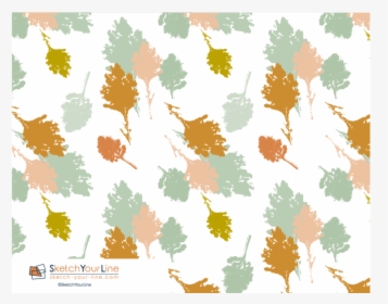 Leaves Pattern Rectangular Greeting Cards "  Class= - Greeting Card, HD Png Download, Free Download