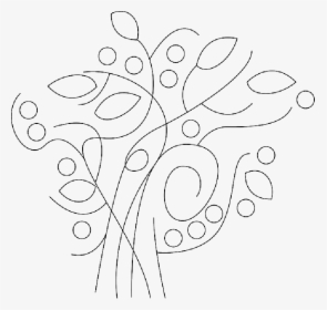 Branches, Tree, Abstract, Stylistic, Leaves, Reed, - Branch And Fruit Design Abstract, HD Png Download, Free Download