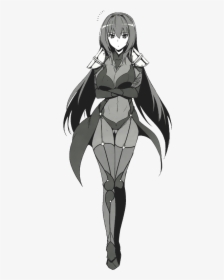 Scathach Manga Black And White, HD Png Download, Free Download