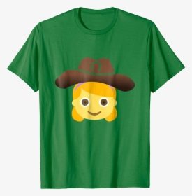 Cowgirl Emoji T-shirt - Cartoon, HD Png Download, Free Download