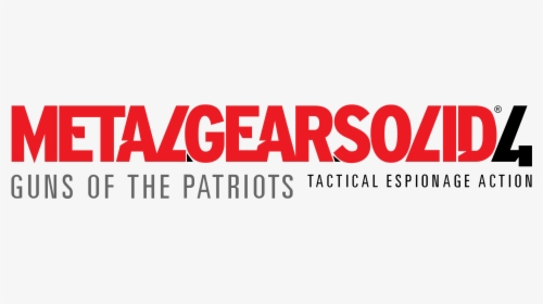Metal Gear Solid 4 Logo Png, Transparent Png, Free Download