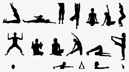 People Silhouette Png Exercising , Png Download - Yoga Silhouette, Transparent Png, Free Download