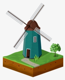 Windmill Clipart Transparent, HD Png Download, Free Download