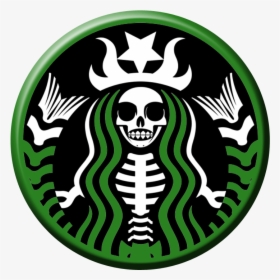 Tea Coffee Jack O" Lantern Starbucks Calavera Download - Skeleton Starbucks Logo, HD Png Download, Free Download