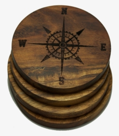 Compass Rose Version 2 Coasters - Plywood, HD Png Download, Free Download