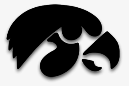 Basketball Black And White Clipart - Iowa Hawkeye Logo Png, Transparent Png, Free Download
