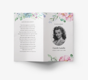 Funeral Program Template Succulent 1 - Sketch Pad, HD Png Download, Free Download
