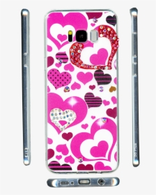 Samsung Galaxy S8 Plus Mm Electroplated Bling Heart - Mobile Phone Case, HD Png Download, Free Download