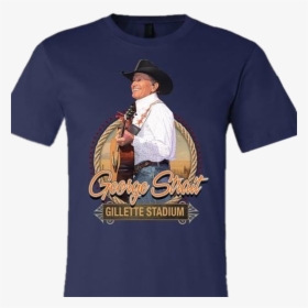 George Strait 2019 Navy Gillette Stadium Event Tee"  - T-shirt, HD Png Download, Free Download