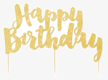Gold Happy Birthday Balloons Png, Transparent Png, Free Download